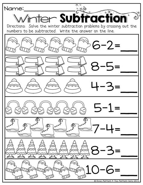Subtraction Activities For Kindergarten Kindergarten