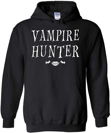 Vampire Hunter Halloween Hoodie In Black Vampire Hunting
