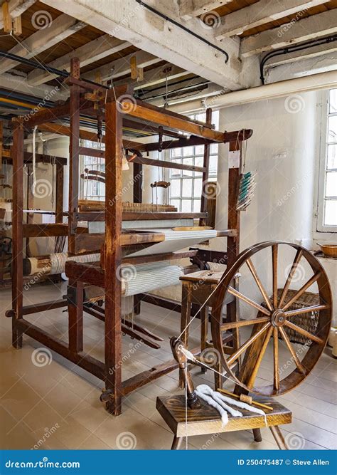 Industrial Heritage - Weaving Cotton Stock Image - Image of fabric