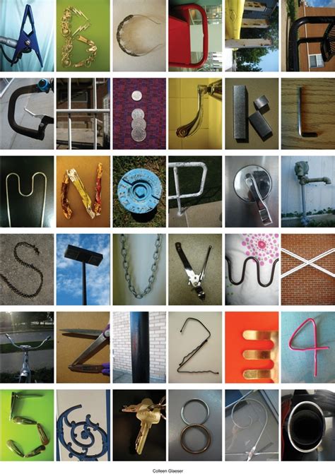 Photographic Alphabet Metal By Colleen Glaeser Via Behance