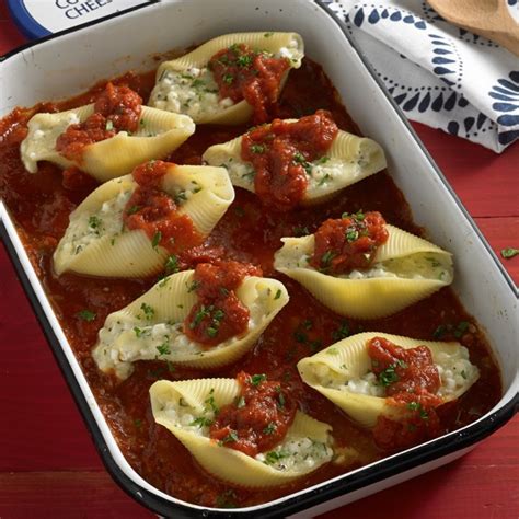 This stuffed shells recipe is extra cheesy and made with herbs and garlic. Three Cheese Stuffed Shells - Daisy Brand - Sour Cream ...