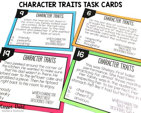 Teaching Character Traits - Cassie Dahl: Teaching & Technology
