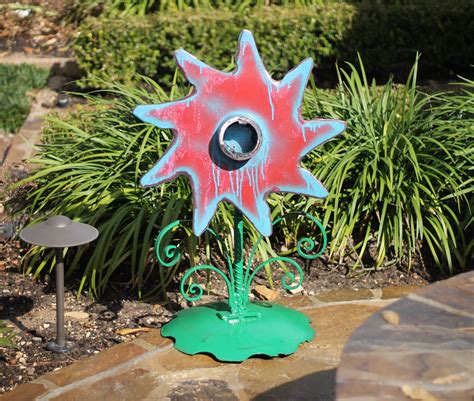 If you are leading a leisure time or about to be in more casual occasions, high quality are on sale as well. Buy Custom Made Whimsical Red Metal Flower Outdoor ...