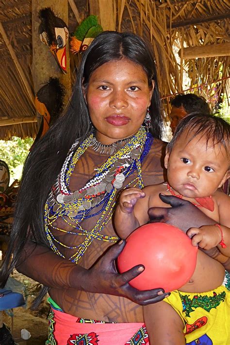 Panama Chagres Park Embera Puru Indians In De Overdekt Flickr