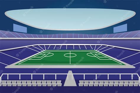 Premium Vector Soccer Stadiums Buildings Stadium Line Drawing