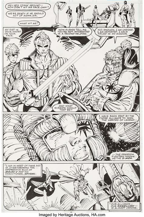Rob Liefelds New Mutants 100 Original Artwork And An Unseen Cable