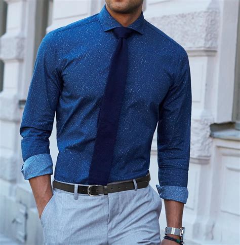 25 Remarkable Ways To Style Dark Blue Shirt Come Out Rocking