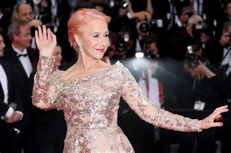 Helen Mirren Pink Hair At Cannes Film Festival Popsugar Beauty Photo 4