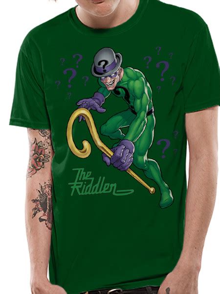 The Riddler Batman Dc Comics Official Unisex Green T Shirt Buy Dc