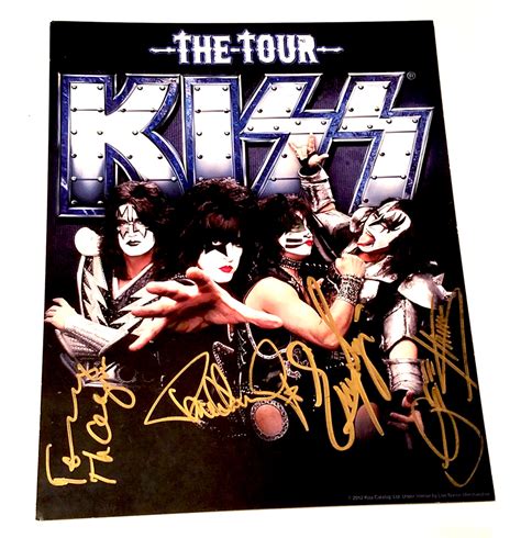 Kiss The Tour Full Band Autographed Photo Kiss Addiction