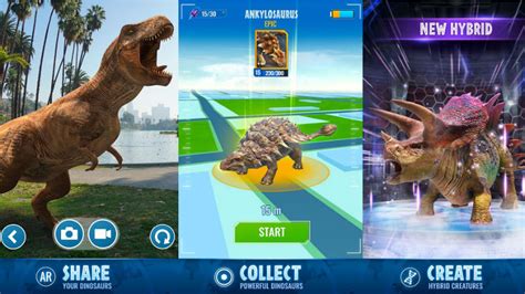 Jurassic World Alive Pokemon Go Like Game With Ar Dinosaurs Now Available On Android