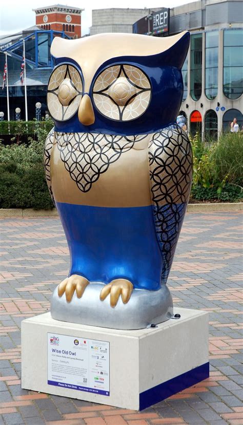 Wise Old Owl The Big Hoot Owls Centenary Square Birmingham 2015