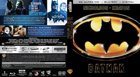 Batman 1989 Uhd Custom Blu Ray Cover Blu Ray Batman Blu