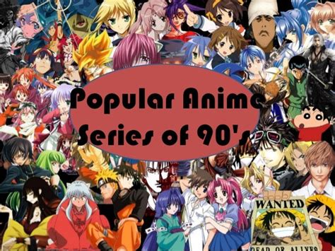 Popular Anime Series Of The 90s Slides