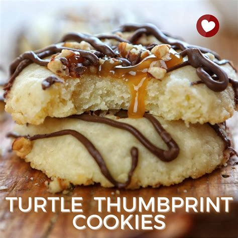Turtle Thumbprint Cookies Grandmas Simple Recipes