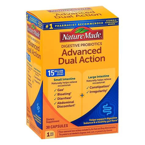 Nature Made Digestive Probiotic Advanced Dual Action Capsules Shop