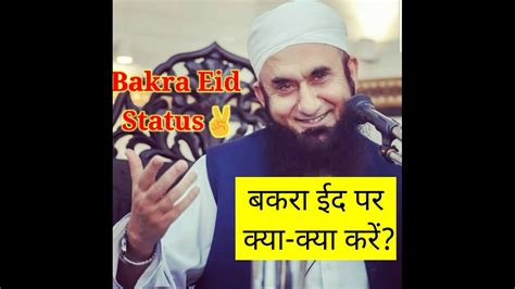 Eid Ul Adha Bayan Bakri Eid Bayan Molana Tariq Jameel Whatsapp