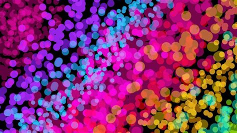 Colorful Neon Bokeh Rounds Hd Abstract Wallpapers Hd Wallpapers Id