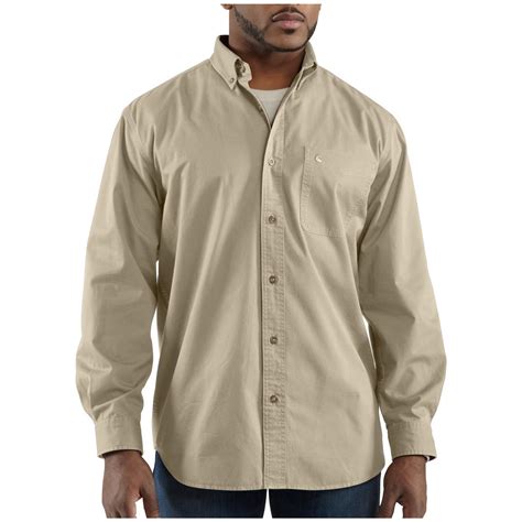 Men's Carhartt® Hines Long-sleeve Work Shirt - 282544, Shirts & Polos