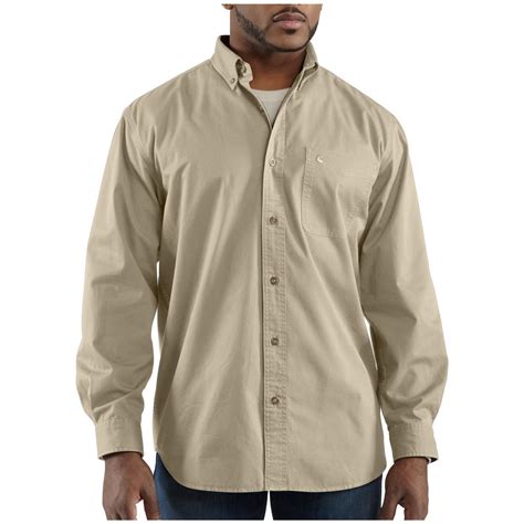 Mens Carhartt® Hines Long Sleeve Work Shirt 282544 Shirts At