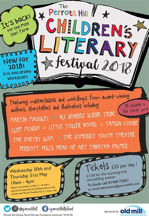 5582 Literary Festival Poster 2018 Perrott Hill