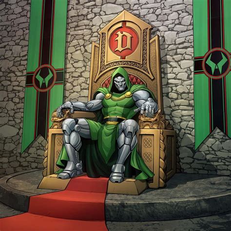 Dr Doom On The Throne By Patrickbrown On Deviantart Marvel Art
