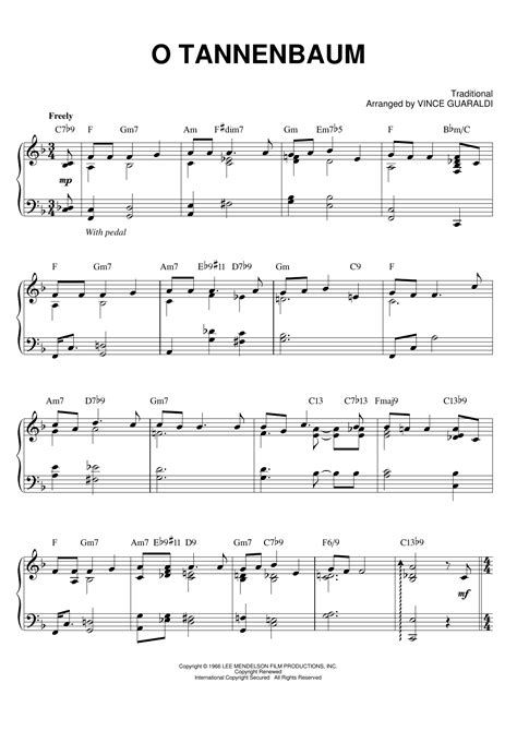 Solo, piano & vocal and piano.easy (format.pdf). O Tannenbaum | Sheet Music Direct