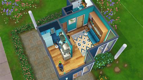 This tiny starter home is 56 tiles of pure comfort and convenience! The Sims 4 Tiny Living: Guide to Building a Tiny Home
