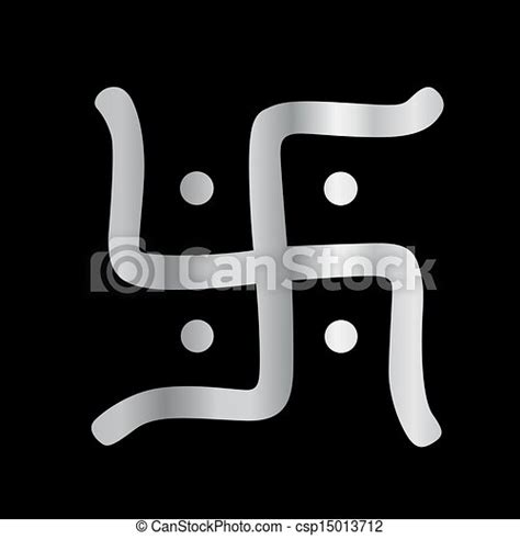 Swastika Symbol Of Jainism Religion Canstock