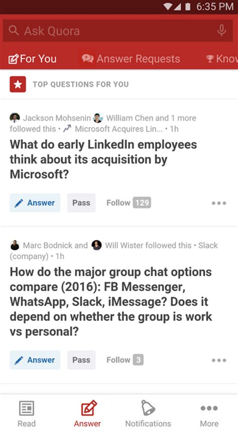 Quora Ask Questions Get Answers for Android - Download