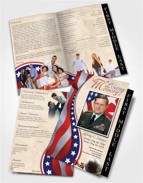Military Honors Funeral Program Templates Archives • Funeralparlour