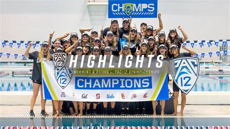 Stanford Womens Swimming And Diving Pac 12 Champions Youtube