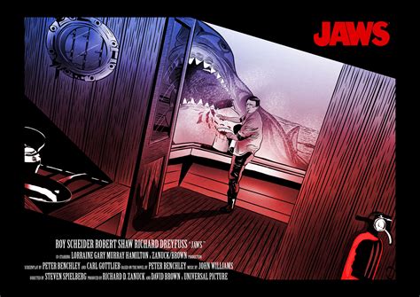 Signed Jaws Alternative Movie Poster Etsy
