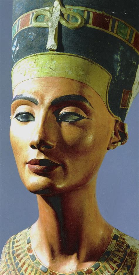 The Crowned Head Of Nefertiti Wife Of Akhenaton The Sculpture Was Made By The Famous Sculptor