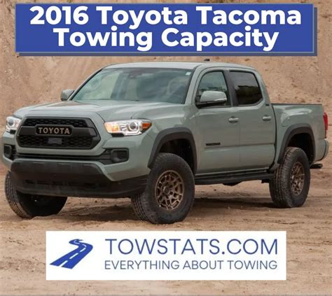 2016 Toyota Tacoma Towing Capacity
