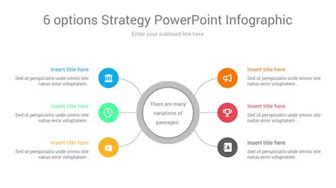 6 options strategy powerpoint infographic | CiloArt