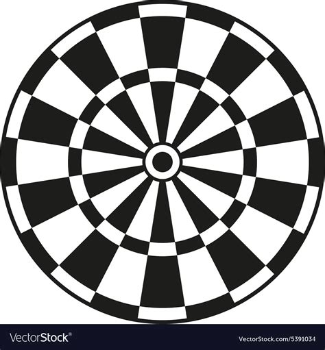 The Darts Icon Target And Game Symbol Flat Vector Image
