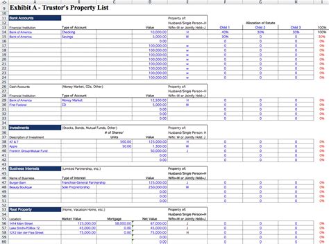 Estate Spreadsheet Db Excel Com