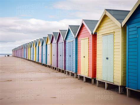 Colorful Beach Huts Impossible Images Unique Stock Images For