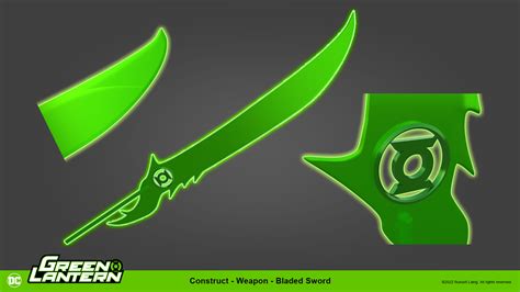 Russell Laing Green Lantern Fan Art Green Lantern Construct Bladed