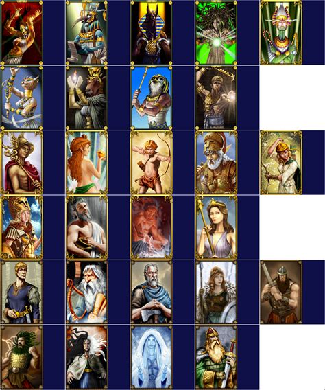 Pc Computer Age Of Mythology Minor Gods Portraits The