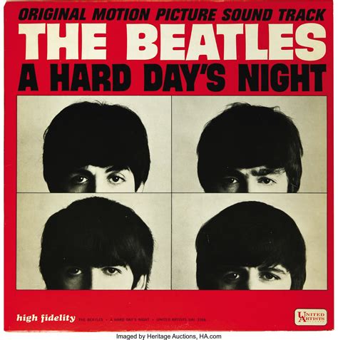 beatles a hard day s night soundtrack lp united artists 3366 mono lot 22040 heritage auctions