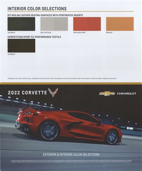 Paint Chips 2022 Gm Corvette