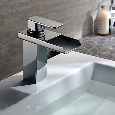 We offer the best in home plumbing, heating, lighting and hardware supply at discount prices. Contemporary Chrome Finish Brass Single Handle One Hole Color Changing Led Waterfall Bathroom ...