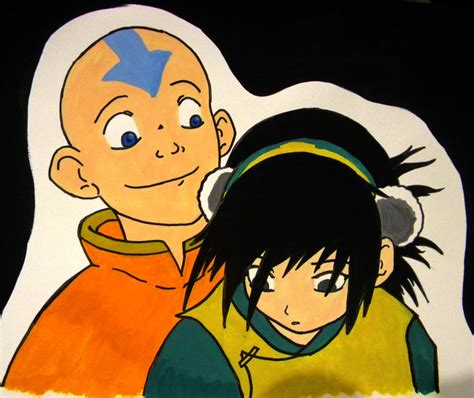 Aang And Toph By Mp R On Deviantart