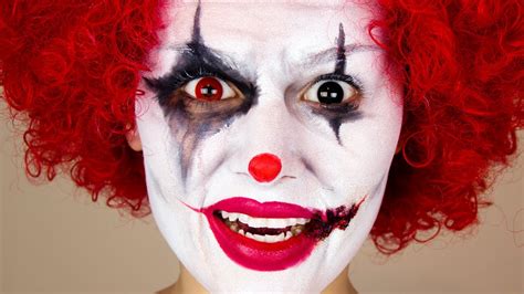 Clowns malen clown handwerk zirkus kunst karneval handwerk faschingsmasken basteln. Scary Clown | Halloween Makeup - YouTube