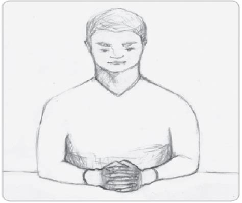 Clasped Hands Gesture 11 Covering The Mouth As Shown In Fig 3