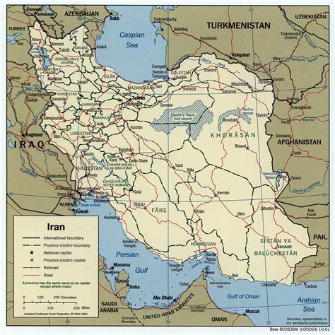 Bản đồ đất Nước Iran Iran Map Khổ Lớn Phóng To 2024