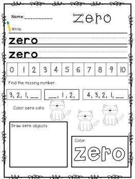 Tons of free preschool worksheets at kidslearningstation.com! This packet focuses on number words, zero through ten ...