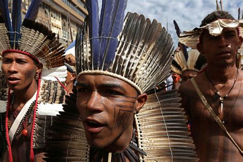 Brazils Indigenous Protest To Defend Their Rights Lands News